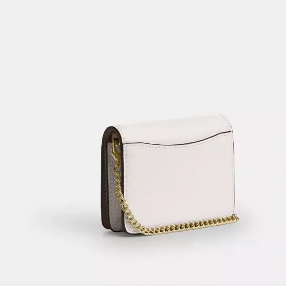 Coach Mini Wallet On A Chain Heart Rivets - Picture 5 of 7